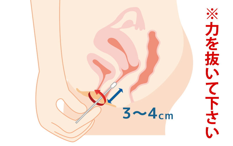 膣分泌物の採取方法２を画像でご説明 Gme医学検査研究所